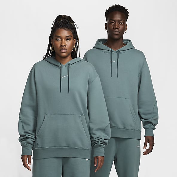 Grey and lime green nike hoodie clearance